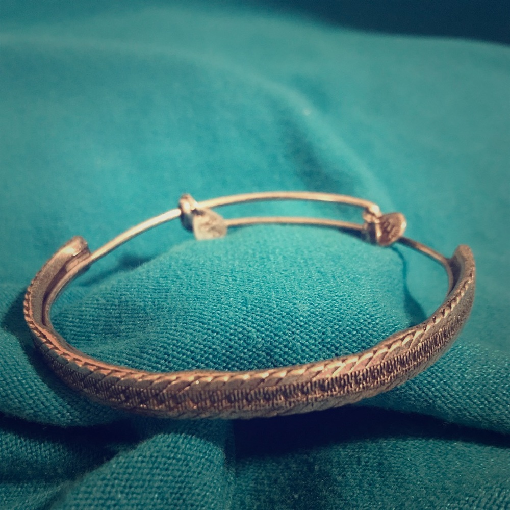 Alex & Ani etched cuffed wrap bangle